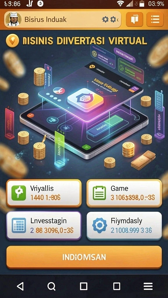 888idr - Tampilan antarmuka utama dari aplikasi 888IDR.