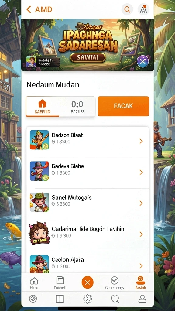 aa62 - Tangkapan layar menampilkan pemandangan indah dalam game.