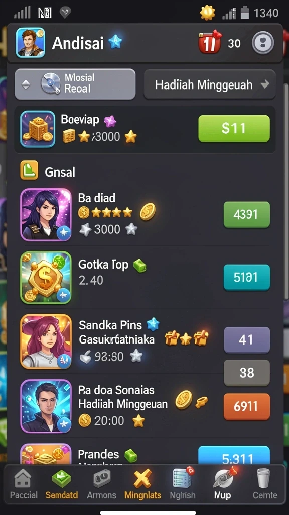 popwin - Screenshot sistem hadiah yang menggoda dan menguntungkan.