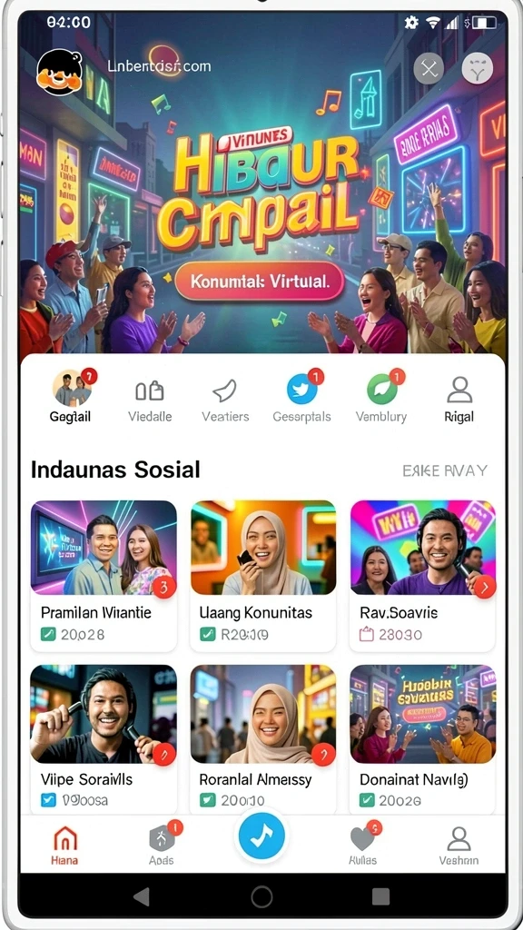 purislot - Layar utama permainan dengan berbagai pilihan slot.